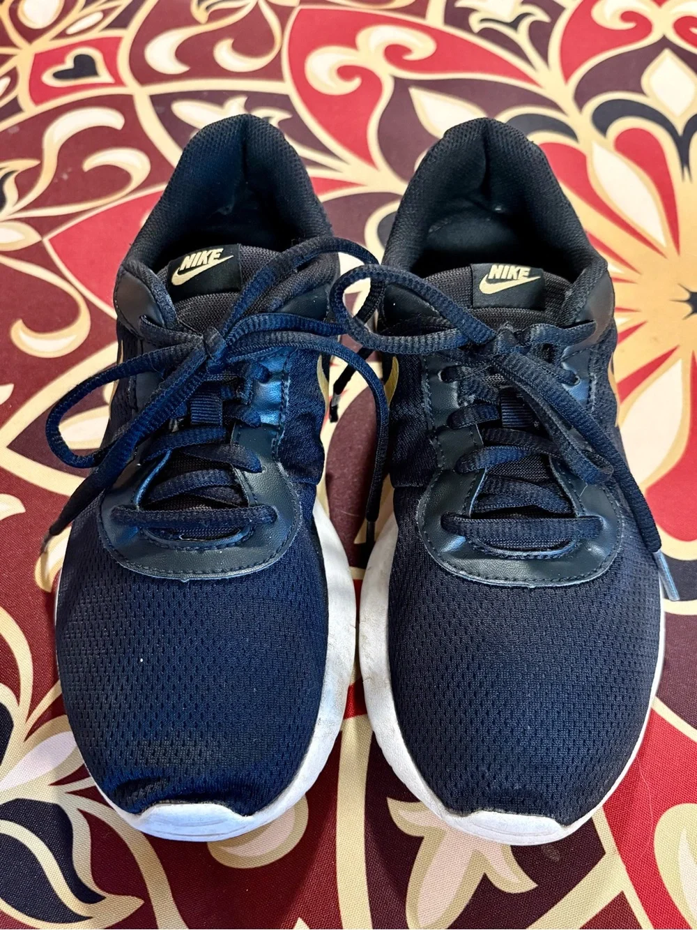 Nike Navy Blue Mesh Athletic Sneakers